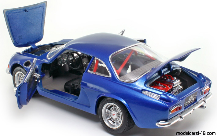 1971 - Renault Alpine A110 1600S Bburago 1/16 (Синий) Открывающиеся части