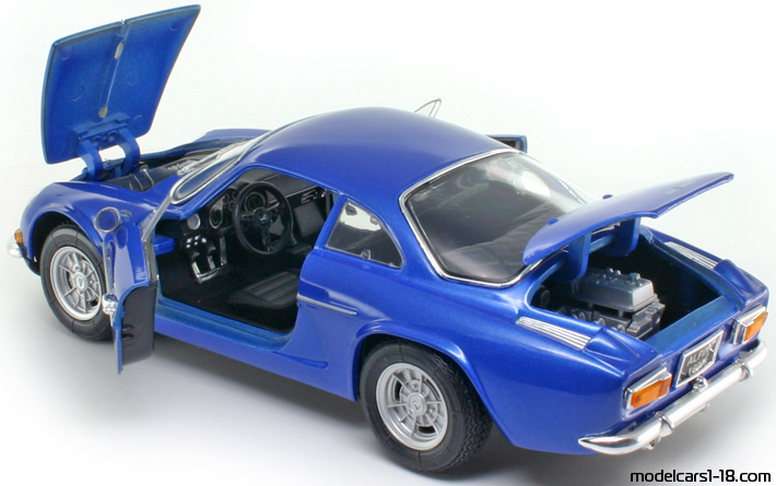 1971 - Renault Alpine A110 1600S Maisto 1/18 (Blau) Zu öffnende Teile