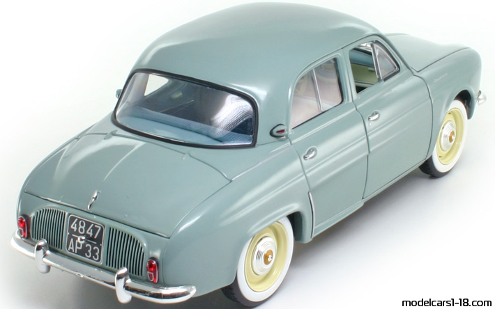 1958 - Renault Dauphine Norev 1/18 (Grey) Rear right side
