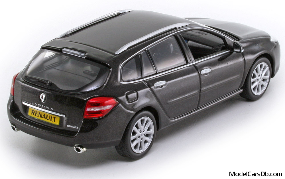 2007 - Renault Laguna Norev 1/43 (Schwarz) Hinten rechte seite