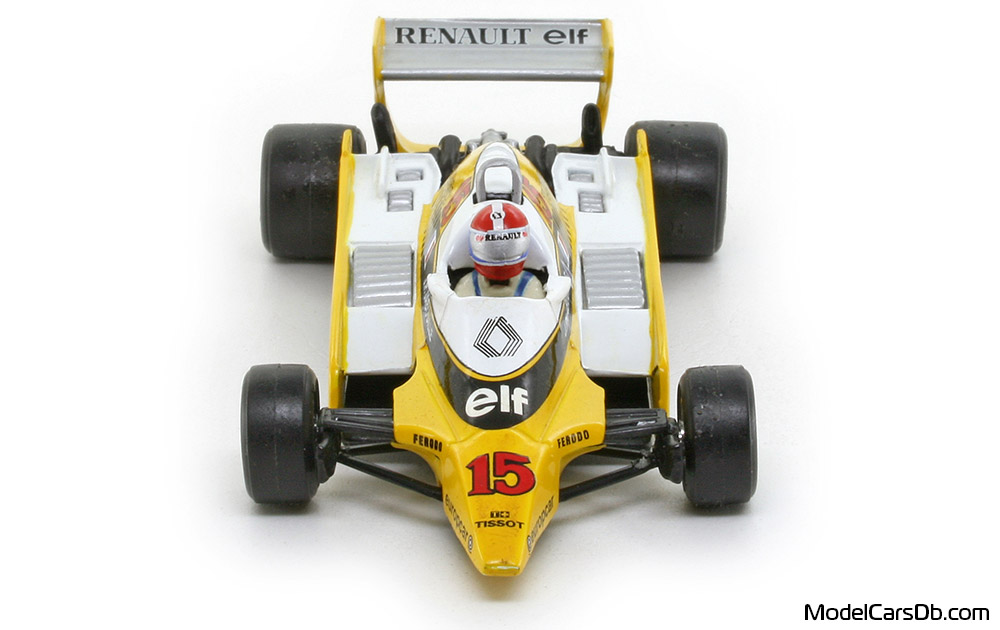 1980 - Renault RE23 Quartzo 1/43 (Gelb / Weiß) Front