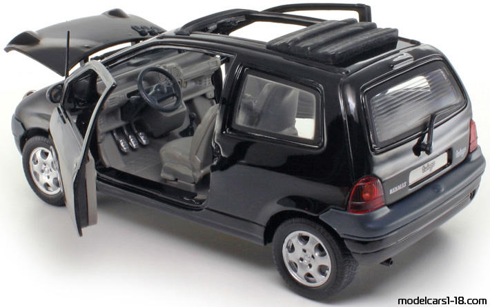 1992 - Renault Twingo Anson 1/18 (Schwarz) Zu öffnende Teile