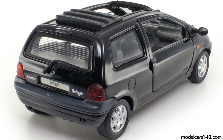 1992 - Renault Twingo Anson 1/18 (Schwarz) Hinten rechte seite