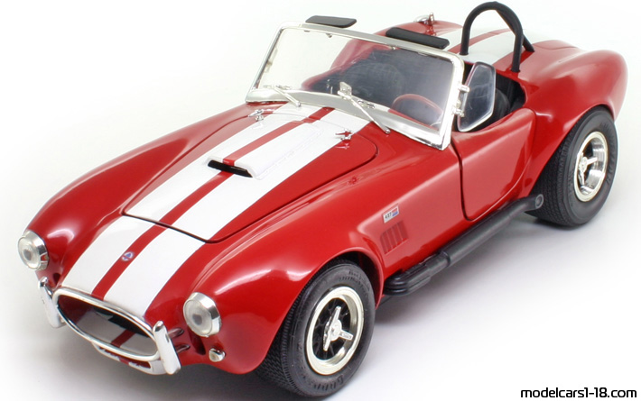 1964 - Shelby Cobra 427 S/C ERTL 1/18 (Red / Бял) Предна лява страна