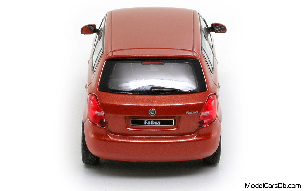 2007 - Skoda Fabia Abrex 1/43 (Red) Rear end