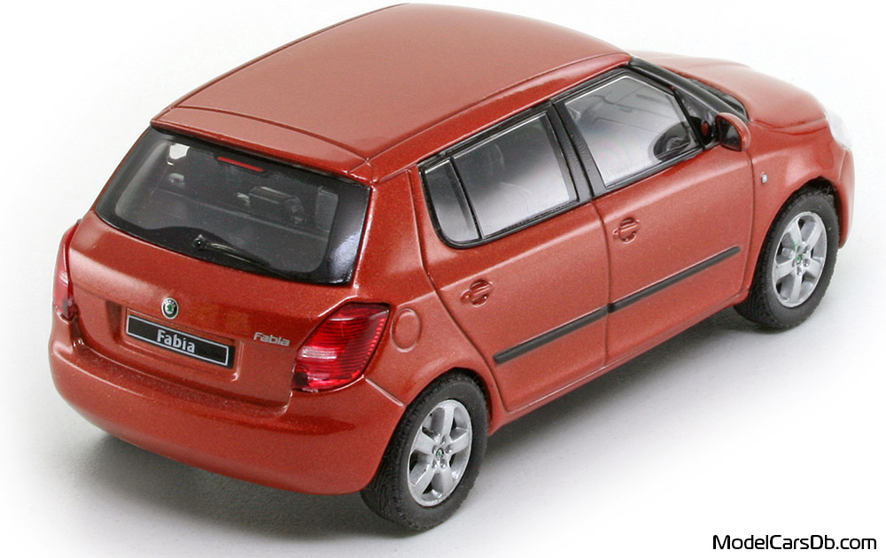 2007 - Skoda Fabia Abrex 1/43 (Red) Rear right side