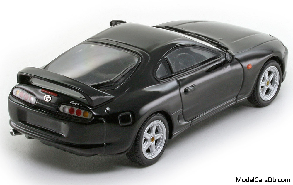 1993 - Toyota Supra RZ (A80) Kyosho 1/43 (Black) Rear right side