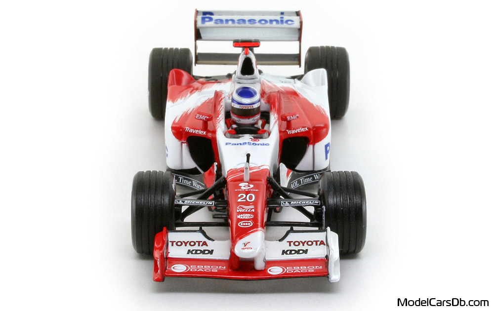 2003 - Toyota TF103 Launch Version (TF102) Minichamps 1/43 (White / Red) Front end