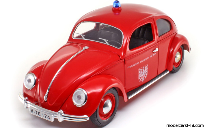 1949 - Volkswagen Beetle (Kaefer) Fire Dept / Police Solido 1/17 - Vorne linke Seite