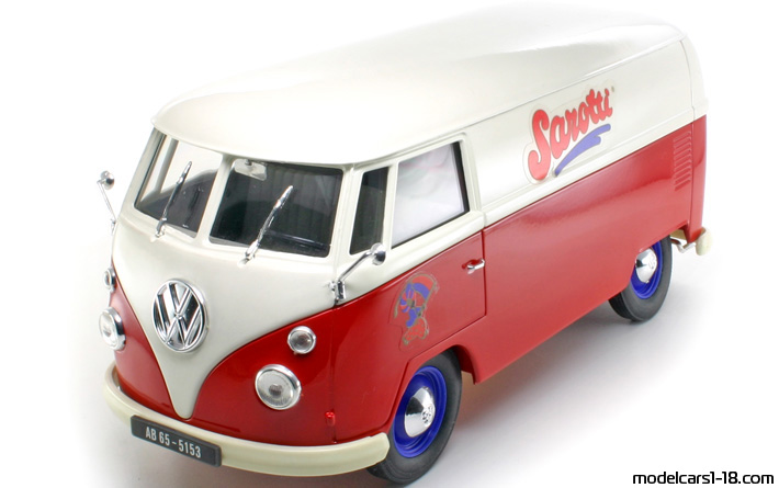1966 - Volkswagen Combi Solido 1/19 (White / Grau) Vorne linke Seite