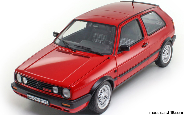 1989 - Volkswagen Golf GTI G60 Norev 1/18 (Red) Front left side