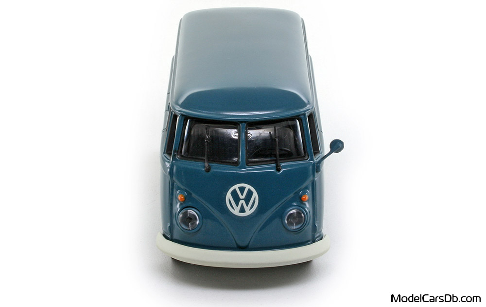 1963 - Volkswagen Microbus Minichamps 1/43 (Blue) Front end