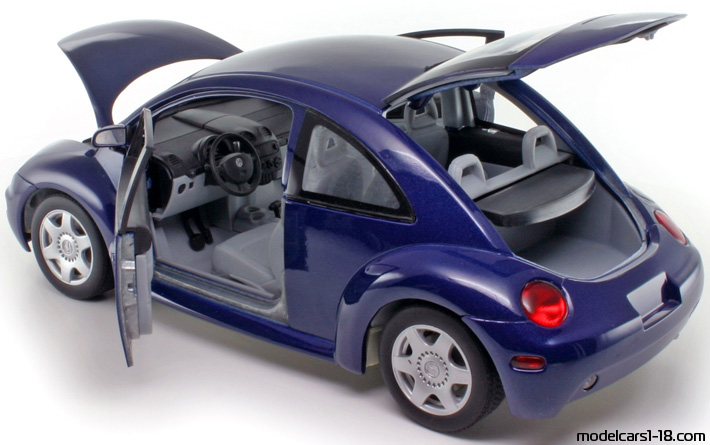 1998 - Volkswagen New Beetle Gate 1/18 (Blau) Zu öffnende Teile