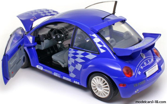 1999 - Volkswagen New Beetle Motorsport Solido 1/18 (Blau / Gelb) Zu öffnende Teile