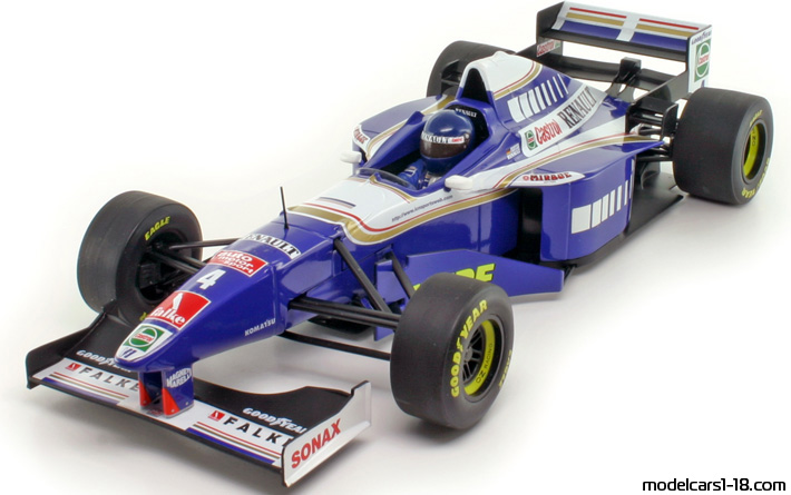 1997 - Williams Renault FW19 Minichamps 1/18 (Blau / Weiß) Vorne linke Seite