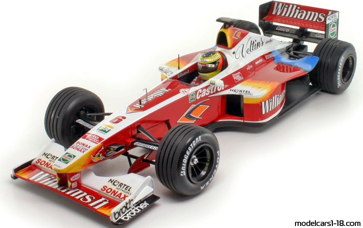 1999 - Williams Supertec FW21 Minichamps 1/18 (Rot / Weiß) Vorne linke Seite