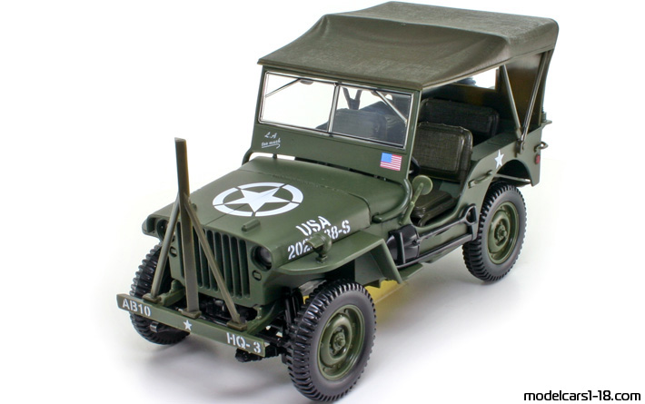 1942 - Willys Jeep Solido 1/18 - Vorne linke Seite