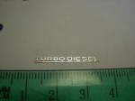 Emblem (rear) for 1:18 Mercedes Benz TURBODIESEL, AGD, New