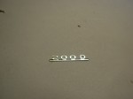 Emblem (rear) for 1:18 Mercedes Benz 200D W123, AGD, New