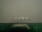 Emblem (rear) for 1:18 Mercedes Benz 220D W123, AGD, New