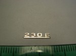 Emblem (rear) for 1:18 Mercedes Benz 230E W124, AGD, New