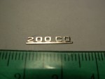 Emblem (rear) for 1:18 Mercedes Benz 200CD W124 Coupe, AGD, New