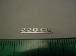 Emblem (rear) for 1:18 Mercedes Benz 220CE W124 Coupe, AGD, New