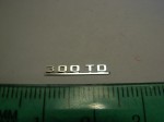 Emblem (rear) for 1:18 Mercedes Benz 300TD W124 Kombi Station Wagon, AGD, New