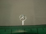Emblem (front) for 1:12 Mercedes Benz, 3D star Stern звезда 6.0 mm 1/12 1/14 1/16 AGD, New
