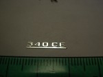 Emblem (hinten) für 1:18 Mercedes Benz 340CE W124 Coupe, AGD, Neu