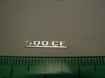 Emblem (hinten) für 1:18 Mercedes Benz 500CE W124 Coupe, AGD, Neu