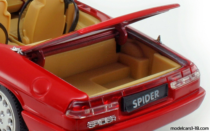 1990 - Alfa Romeo Spider Jouef Evolution 1/18 (Kрасный) Багажник / Поднимающиеся фары