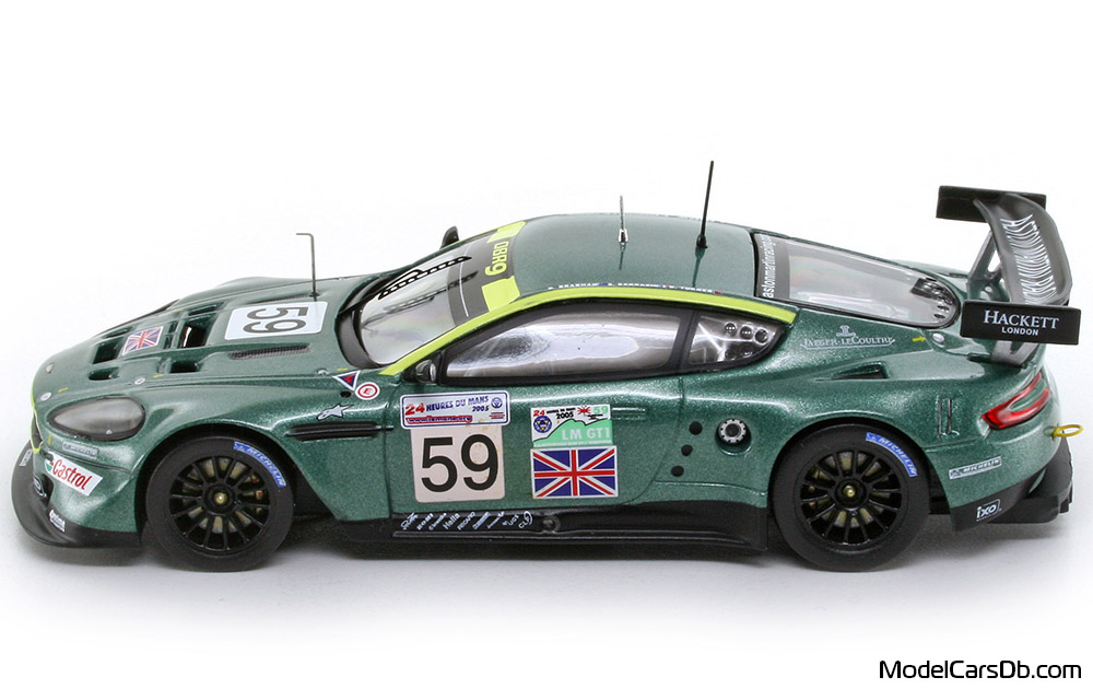 2005 - Aston Martin DBR9 IXO 1/43 (Зелёный / Зелёный) Сторона