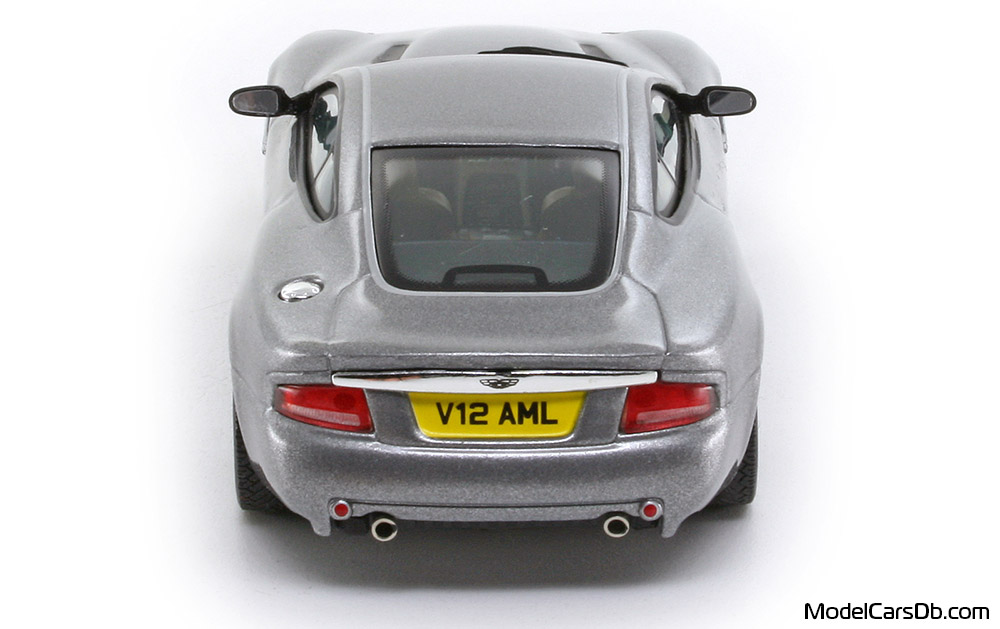 2001 - Aston Martin V12 Vanquish IXO 1/43 (Серый ) Сзади