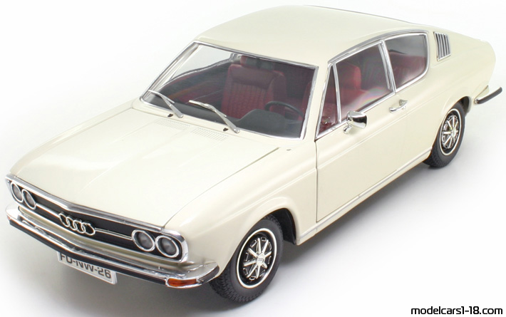 1970 - Audi 100 Coupe S (C1) Anson 1/18 (White) Передняя левая сторона