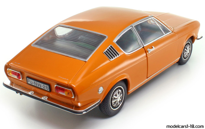 1970 - Audi 100 Coupe S (C1) Anson 1/18 (Оранжевый) Задняя правая сторона