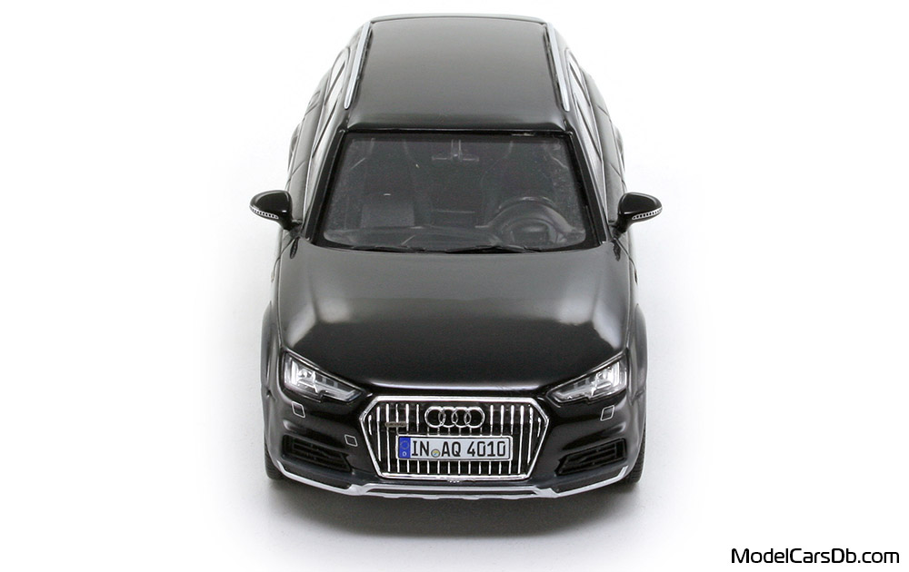 2016 - Audi A4 Allroad (B9) Spark 1/43 (Чёрный) Спереди