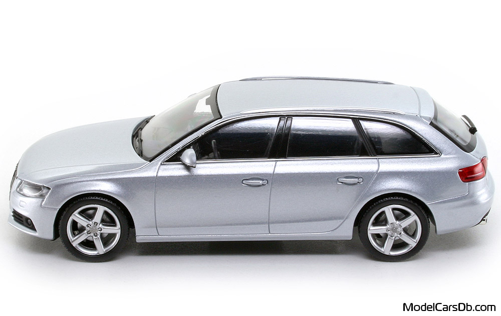 2008 - Audi A4 Avant (B8) Minichamps 1/43 (Светло-серебристый) Сторона