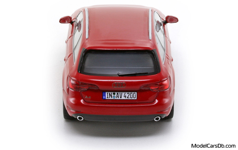 2016 - Audi A4 Avant (B9) Spark 1/43 (Red) Сзади