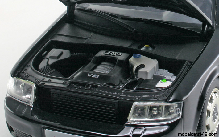1997 - Audi A6 (C5) Checkmate Models 1/18 (Чёрный) Двигатель
