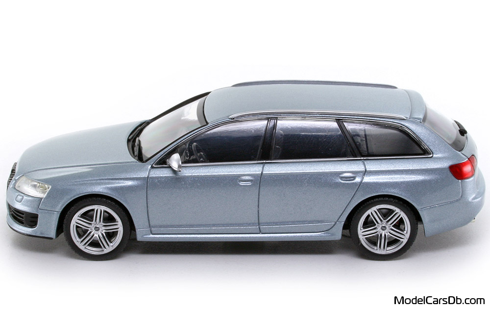 2008 - Audi RS6 Avant (C6) Minichamps 1/43 (Белый) Сторона