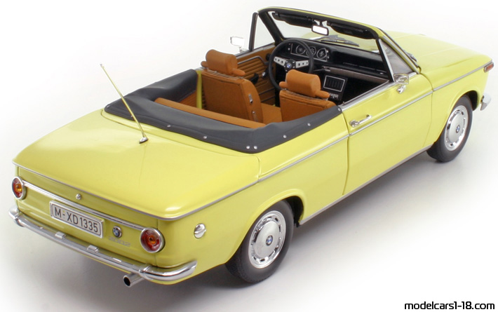 1971 - BMW 2002 Minichamps 1/18 (Жёлтый) Задняя правая сторона