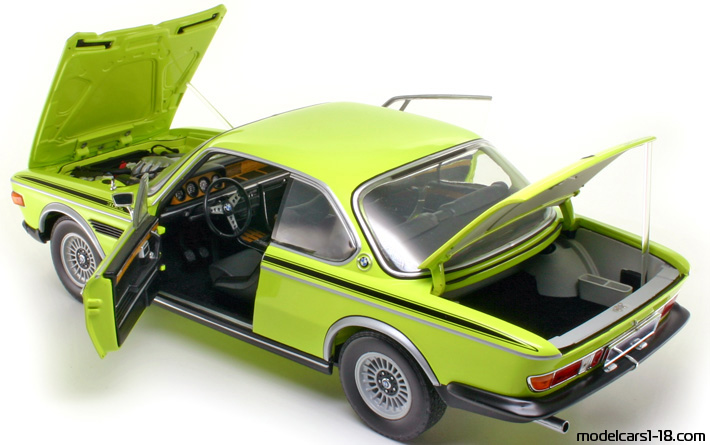1972 - BMW 3.0 CSL (E9) Minichamps 1/18 (Зелёный) Открывающиеся части