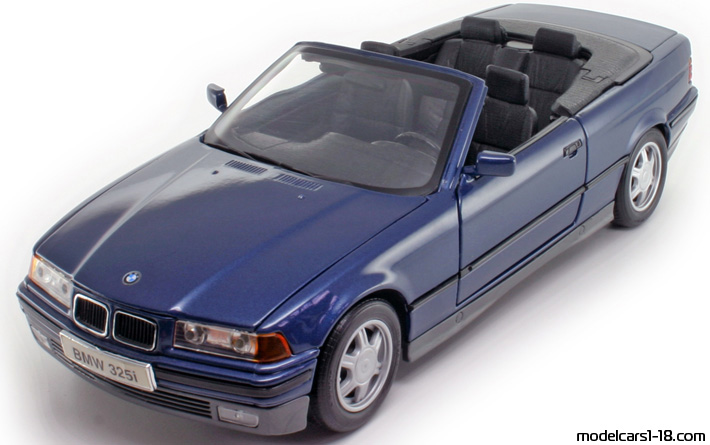 1993 - BMW 325i (E36) Maisto 1/18 (Red) Передняя левая сторона