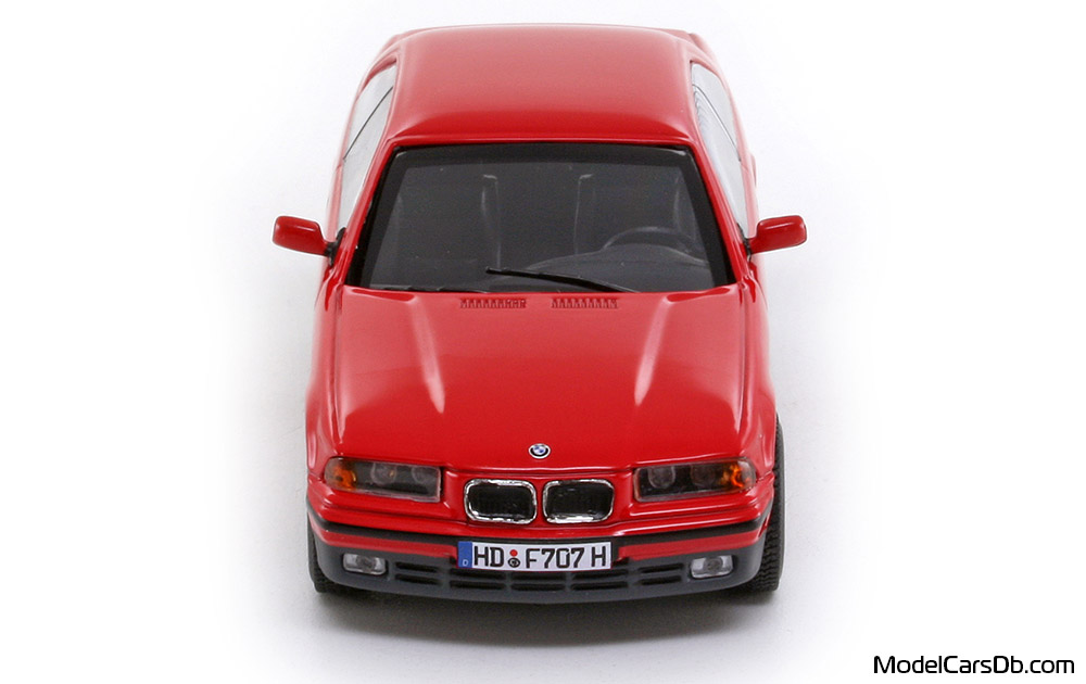 1992 - BMW 325i (E36) Minichamps 1/43 (Kрасный) Спереди