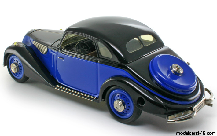 1937 - BMW 327 Schuco 1/18 (Синий / Чёрный) Открывающиеся части