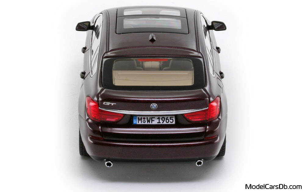 2009 - BMW 550i GT (F07) Schuco 1/43 (Kрасный) Сзади