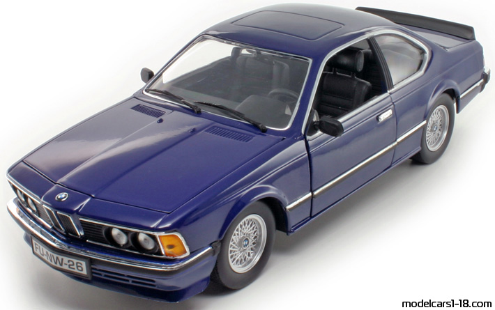 1979 - BMW 635 CSi (E24) Anson 1/18 (Синий) Передняя левая сторона