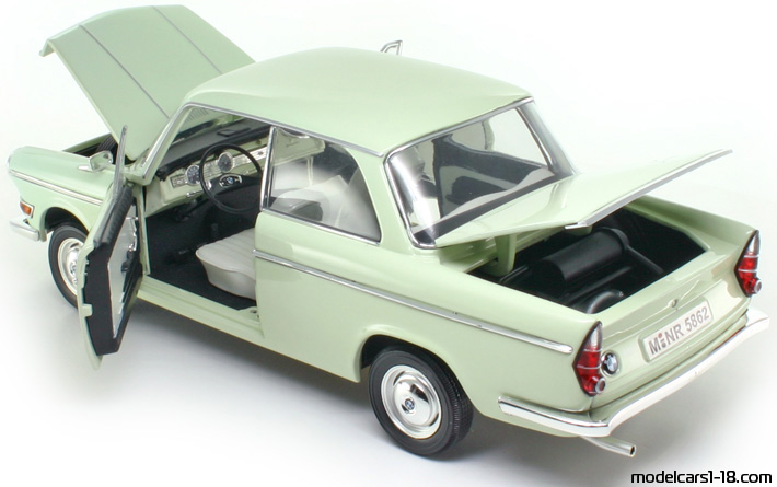 1962 - BMW 700 LS Saloon Signature Models 1/18 (Белый) Открывающиеся части