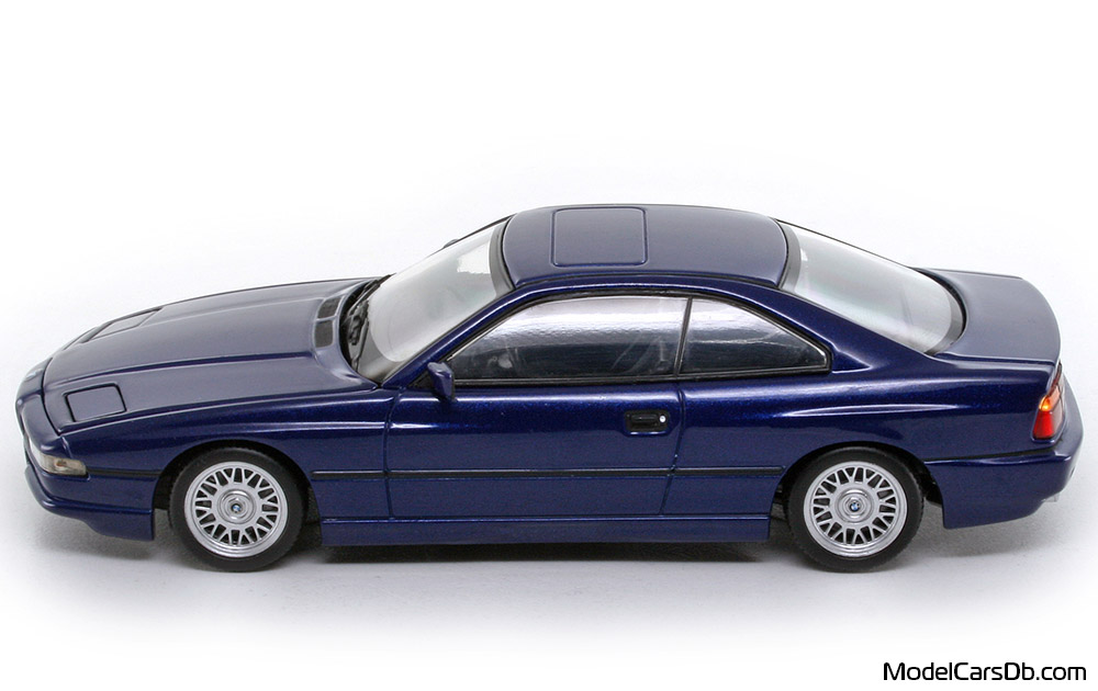 1991 - BMW 850i (E31) Minichamps 1/43 (Синий) Сторона